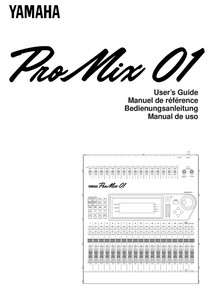 Yamaha Programmable Mixer 01 user guide