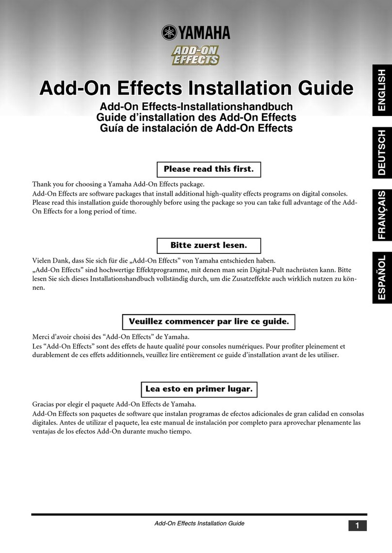 Yamaha Add-On Effects User manual