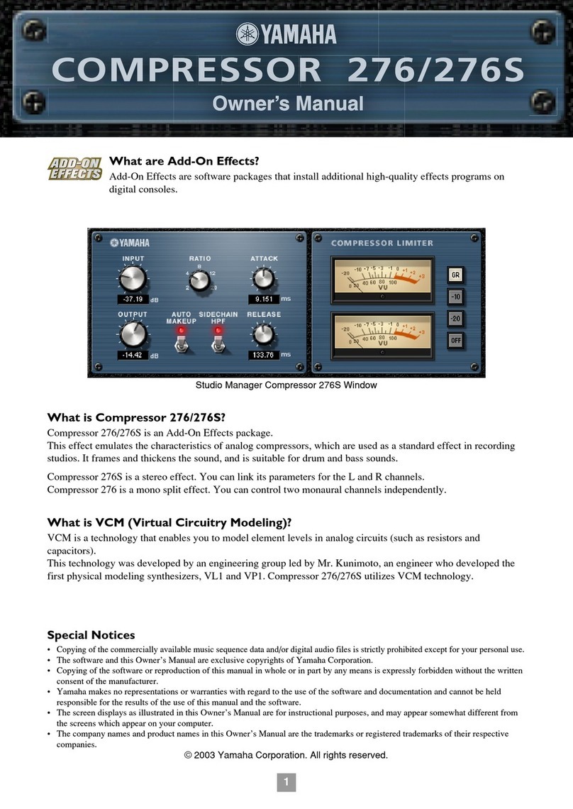 Yamaha Add-On Effects manual