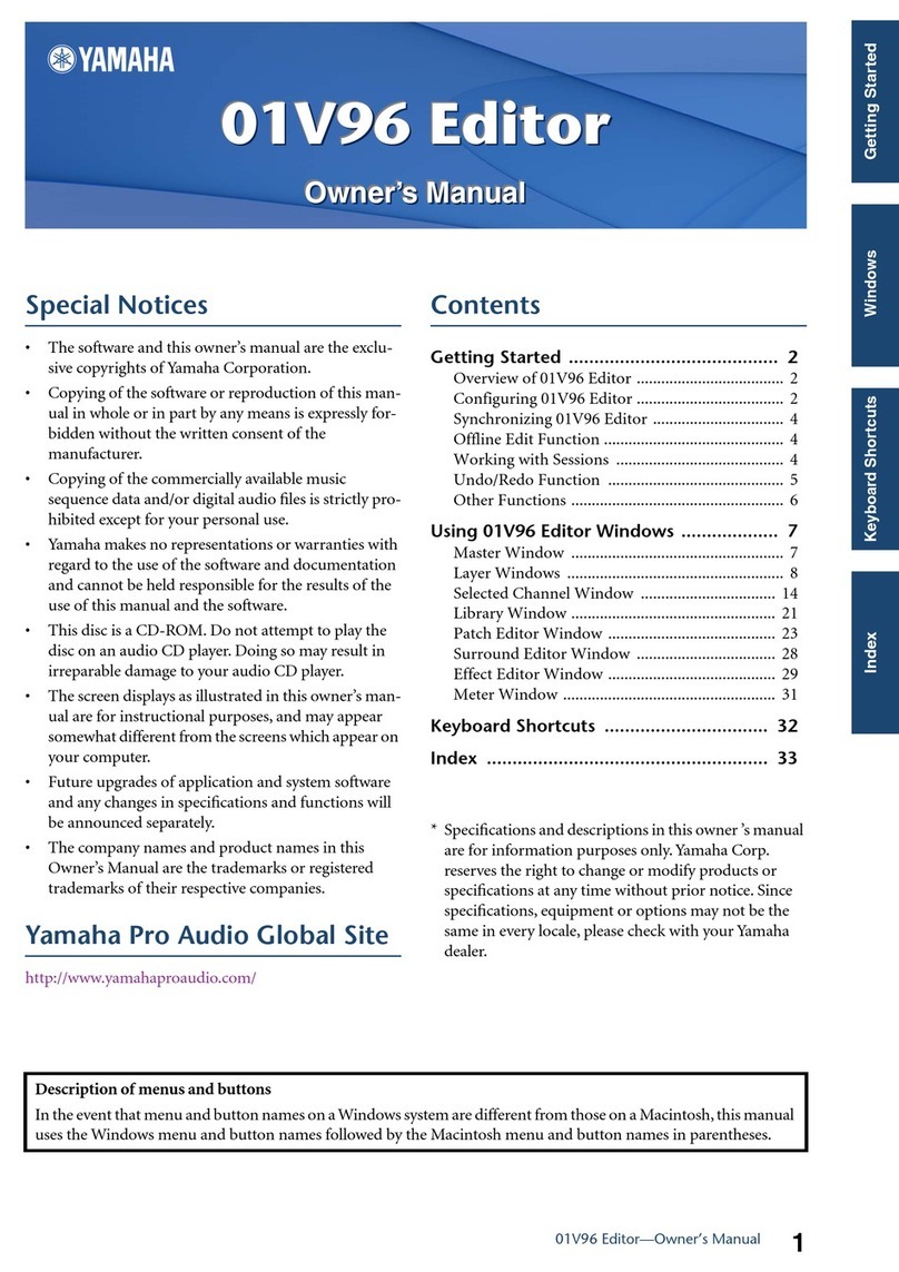 Yamaha 01V96 User manual