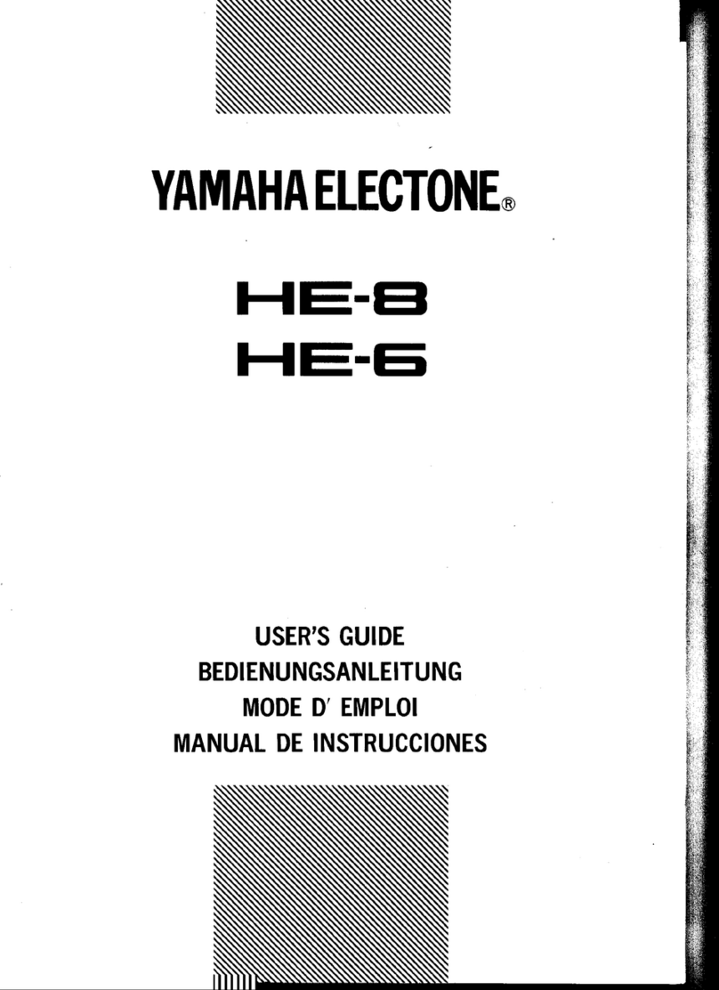 Yamaha HE-6 User manual
