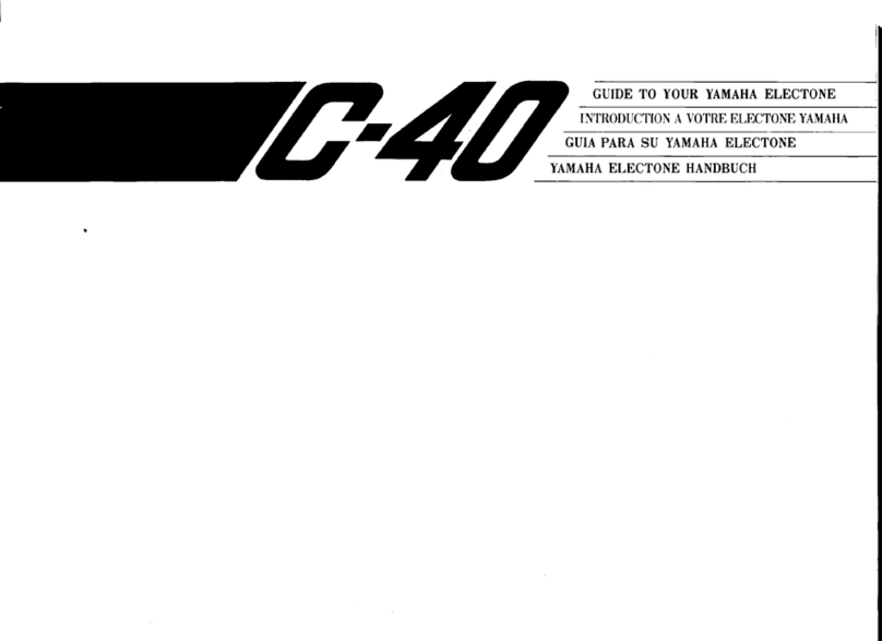 Yamaha Electone C-40 User manual