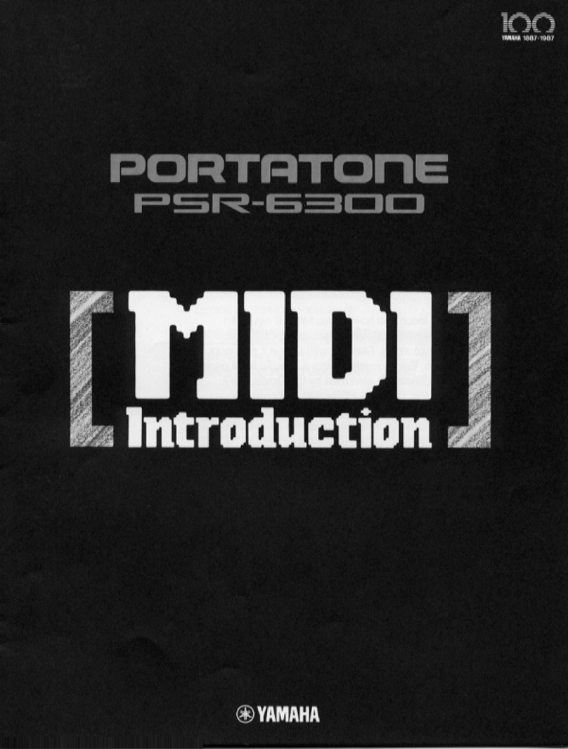 Yamaha PortaTone PSR-6300 manual