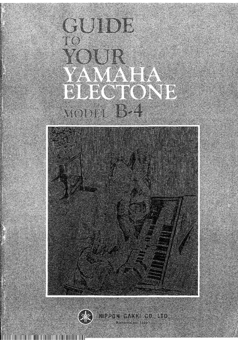 Yamaha Electone B-4 Playing guide