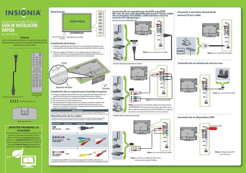 Insignia NS-39L700A12 Parts list manual