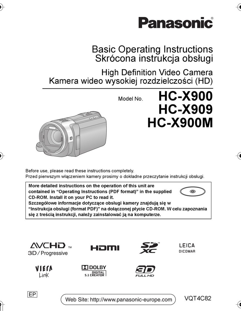 Panasonic HC-X900K Technical specifications Panasonic HC-X900K Technical specifications
