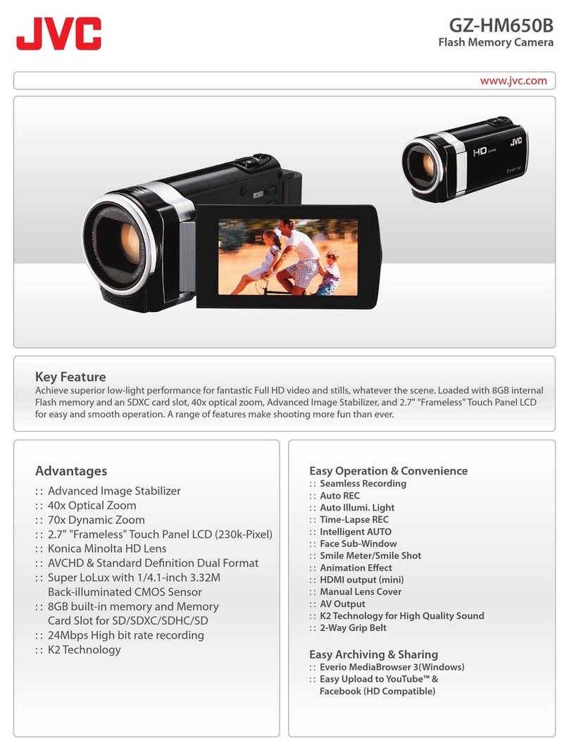 JVC EVERIO GZ-HM650BUS User manual