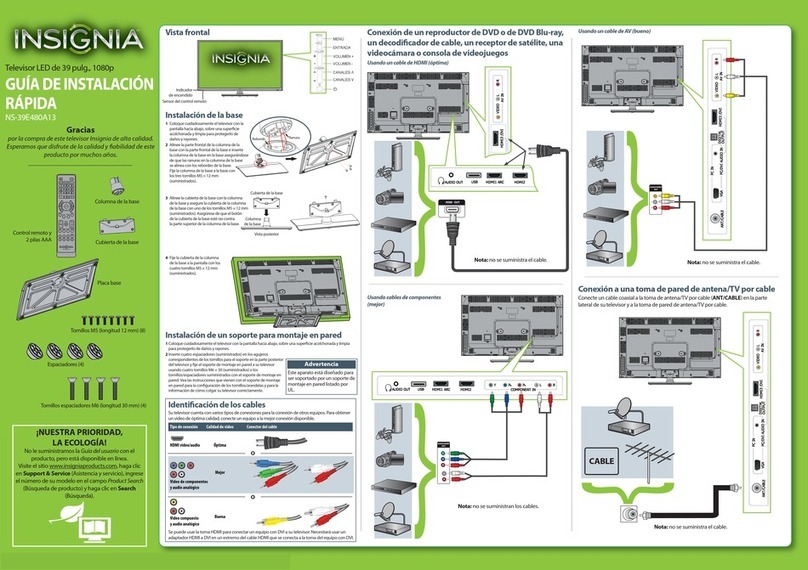 Insignia NS-39E480A13 Parts list manual