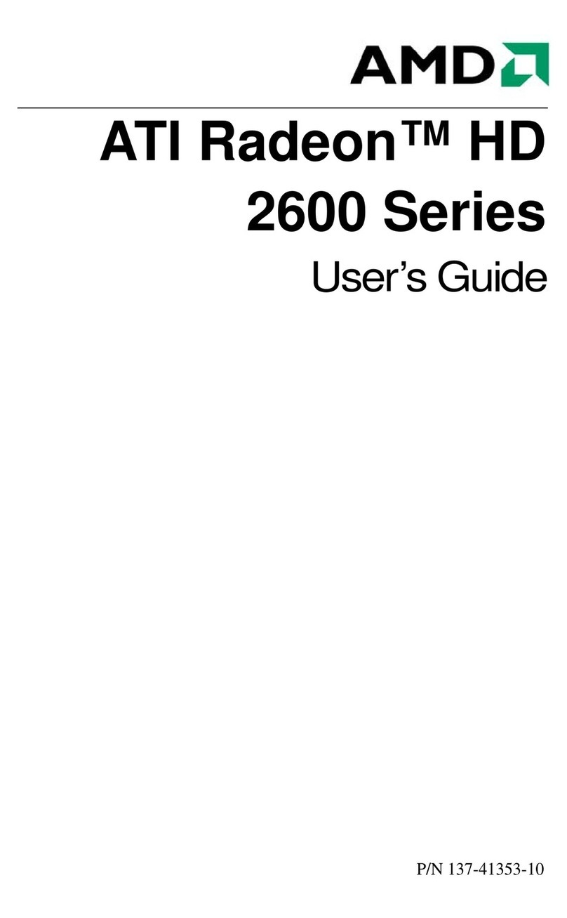 AMD HD2600 - Radeon Pro 256MB Pcie User manual