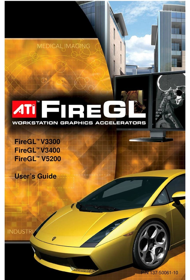 ATI Technologies V3300 - Firegl Tm Pcie User manual