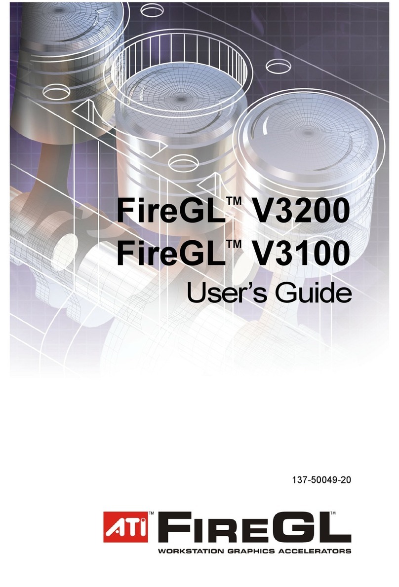 ATI Technologies V3100 - Firegl Rohs Pcie 128MB user guide