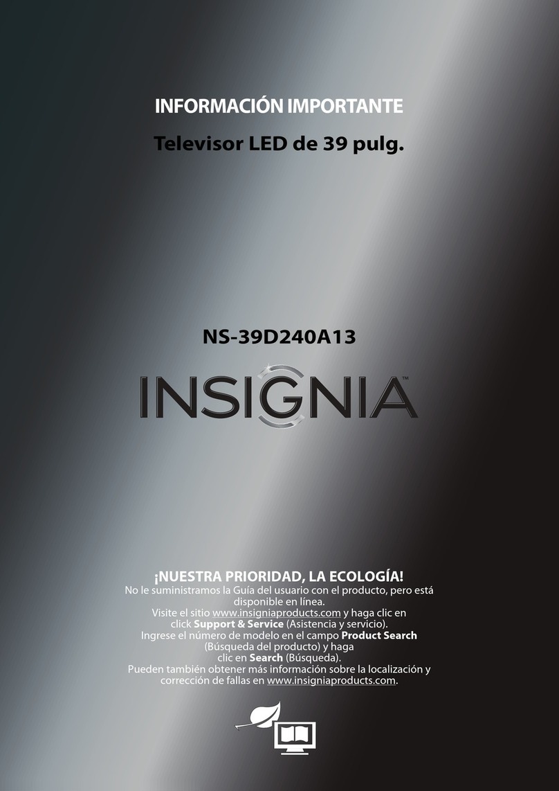 Insignia NS-39D240A13 User manual Insignia NS-39D240A13 User manual
