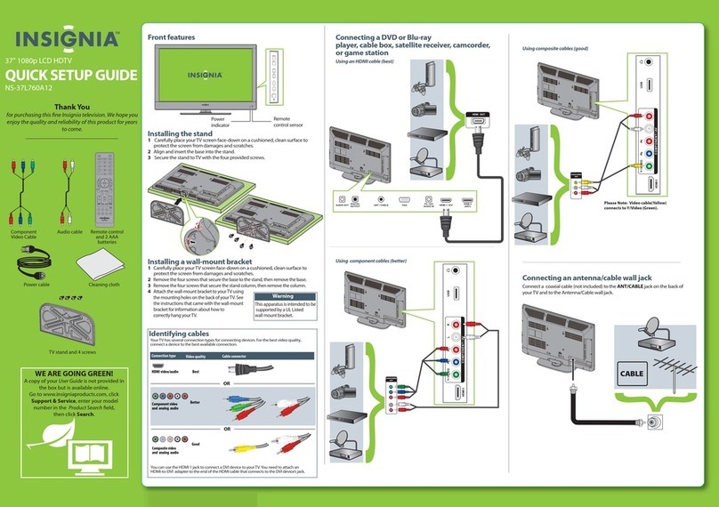 Insignia NS-37L760A12 User manual
