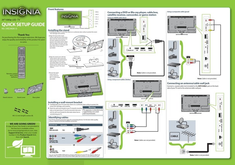 Insignia NS-39E340A13 User manual