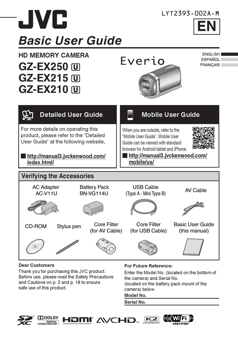 JVC GZ-EX210 Everio Operating and maintenance manual