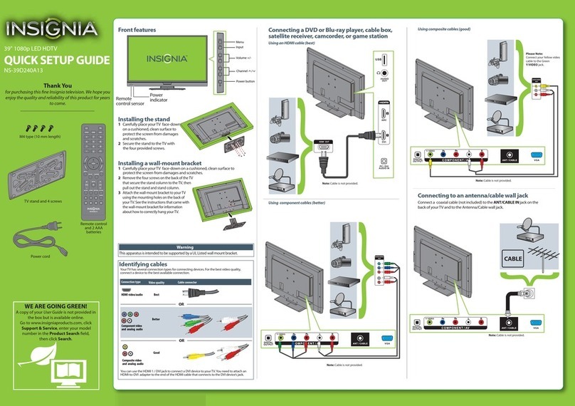 Insignia NS-39D240A13 User manual