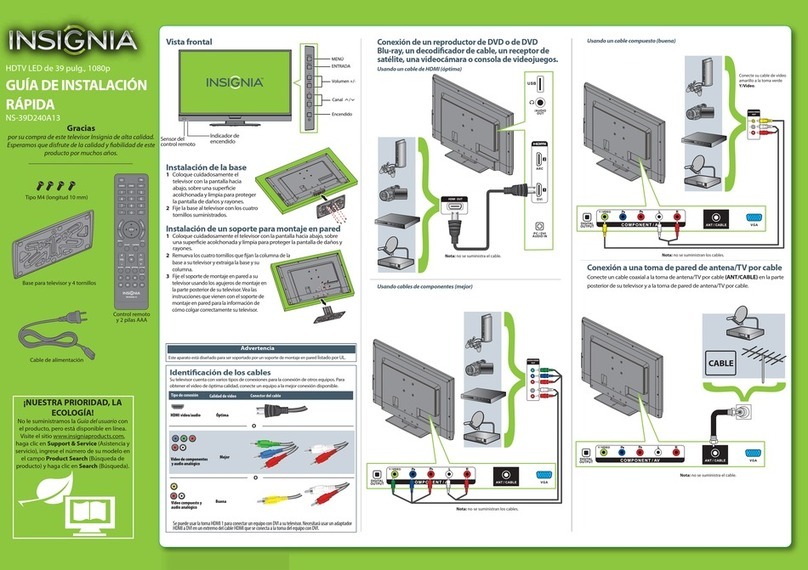 Insignia NS-39D240A13 Parts list manual