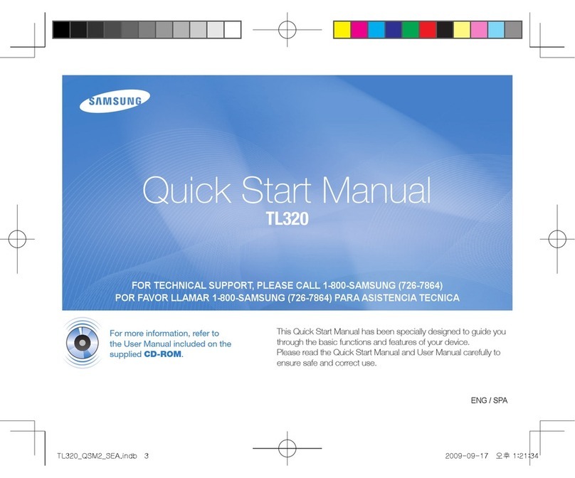 Samsung TL320 - Digital Camera - Compact Instruction manual