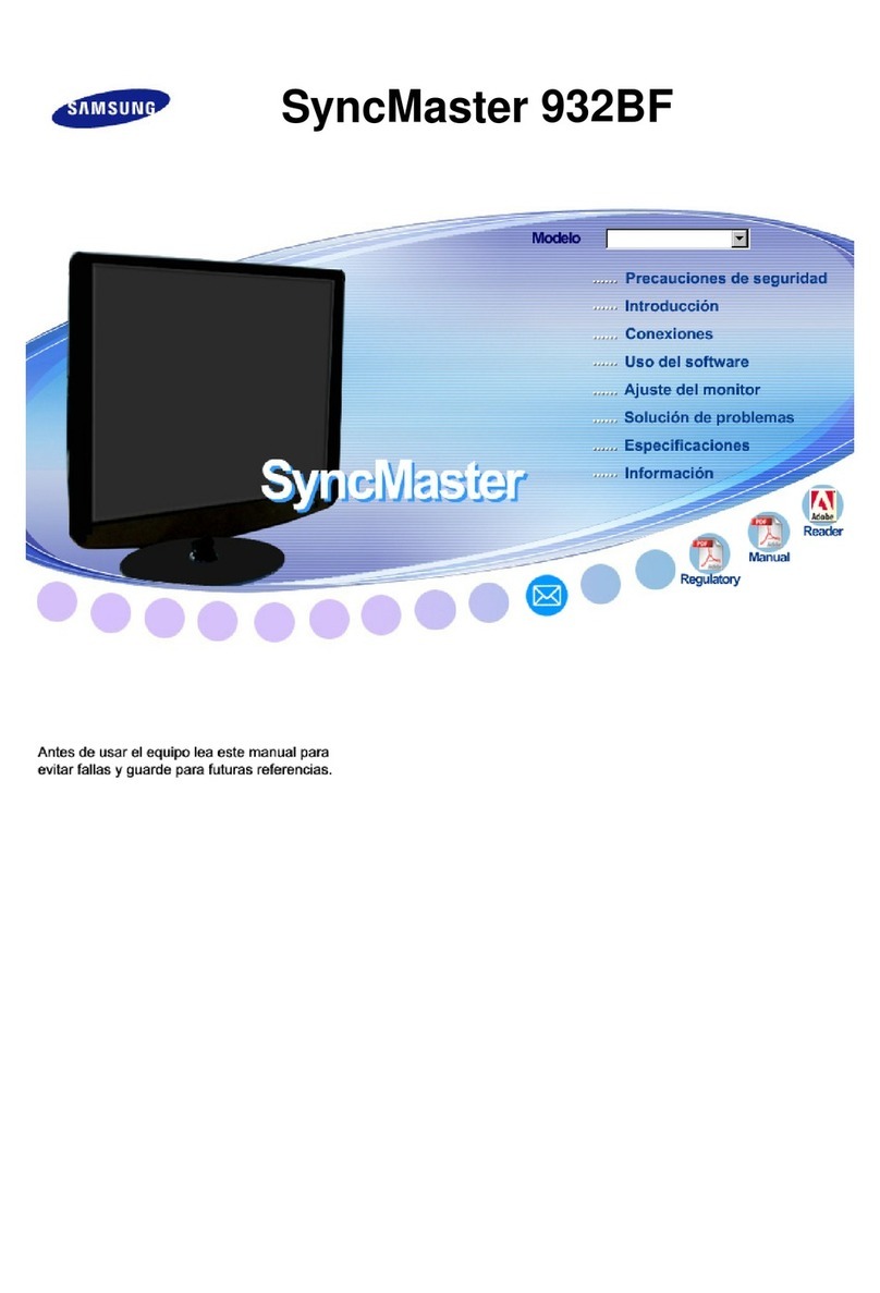 Samsung SyncMaster 932BF User manual Samsung SyncMaster 932BF User manual