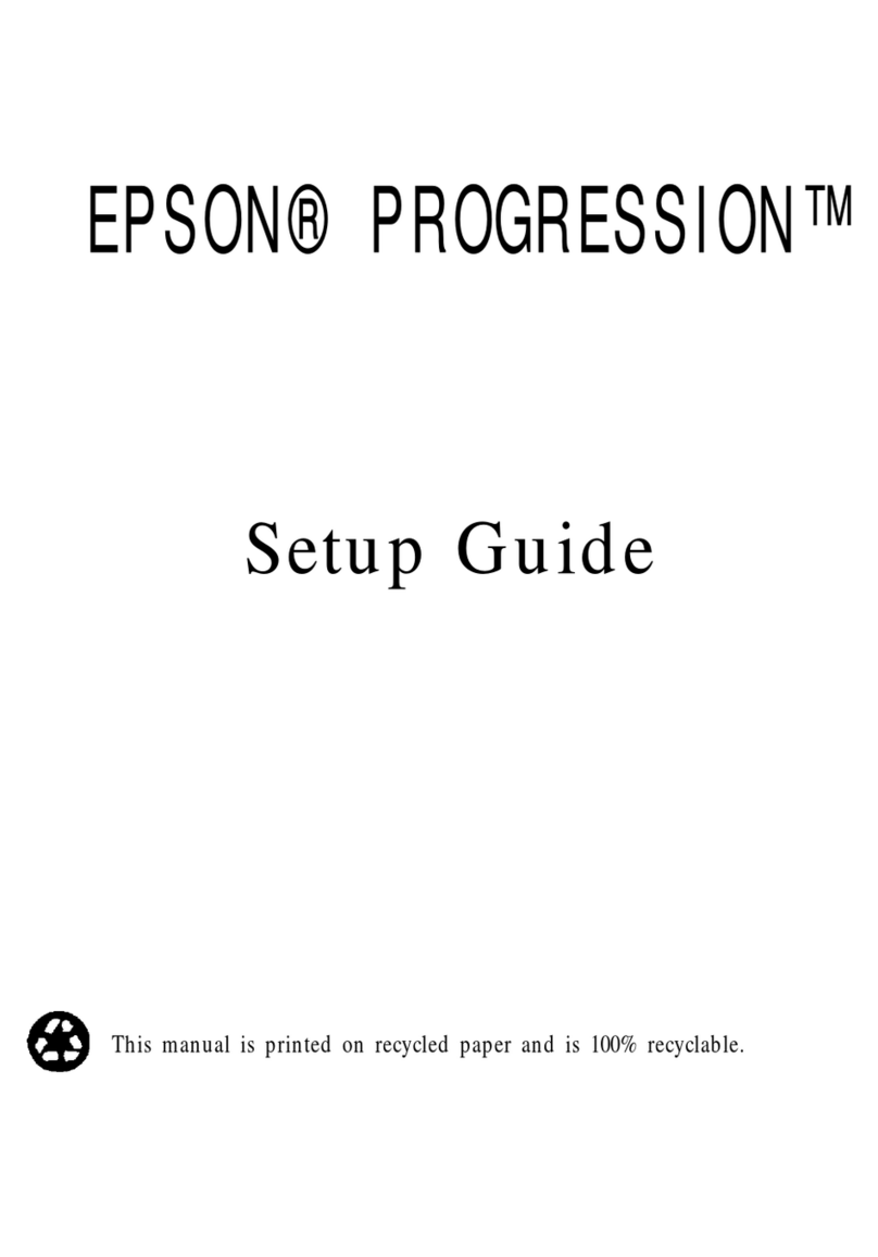 Epson Progression User manual