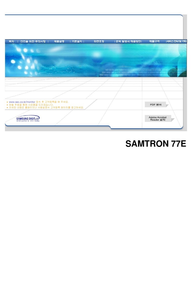 Samsung SAMTRON 76E User manual Samsung SAMTRON 76E User manual