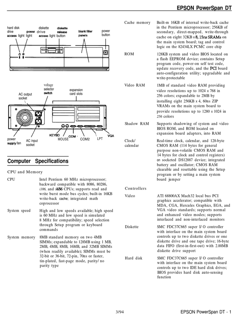 Epson Powerspan Installation and operation manual