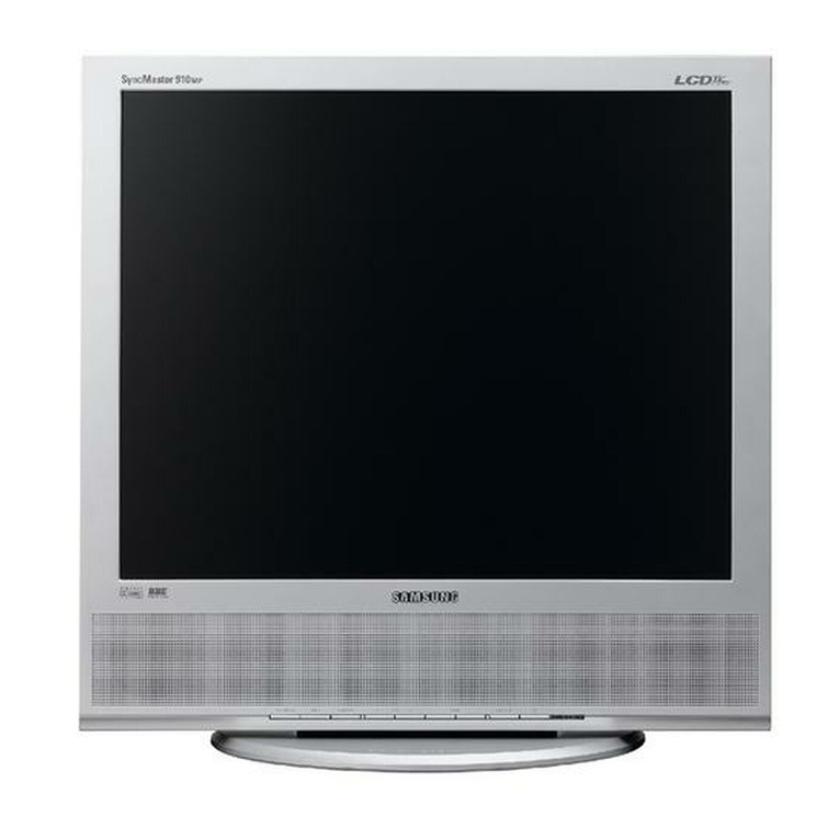 Samsung 910MP - SyncMaster 19" LCD Monitor User manual Samsung 910MP - SyncMaster 19" LCD Monitor User manual