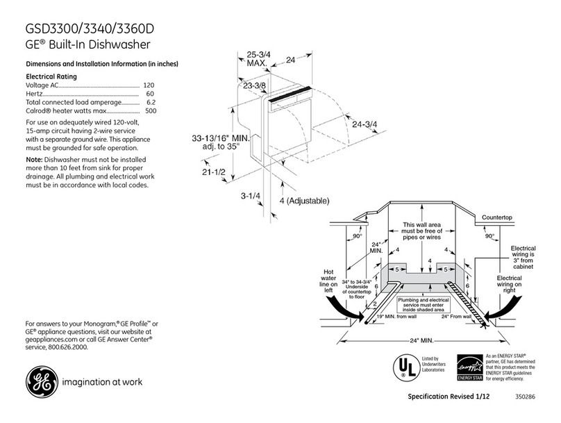 GE GSD3360DSS Manual GE GSD3360DSS Manual