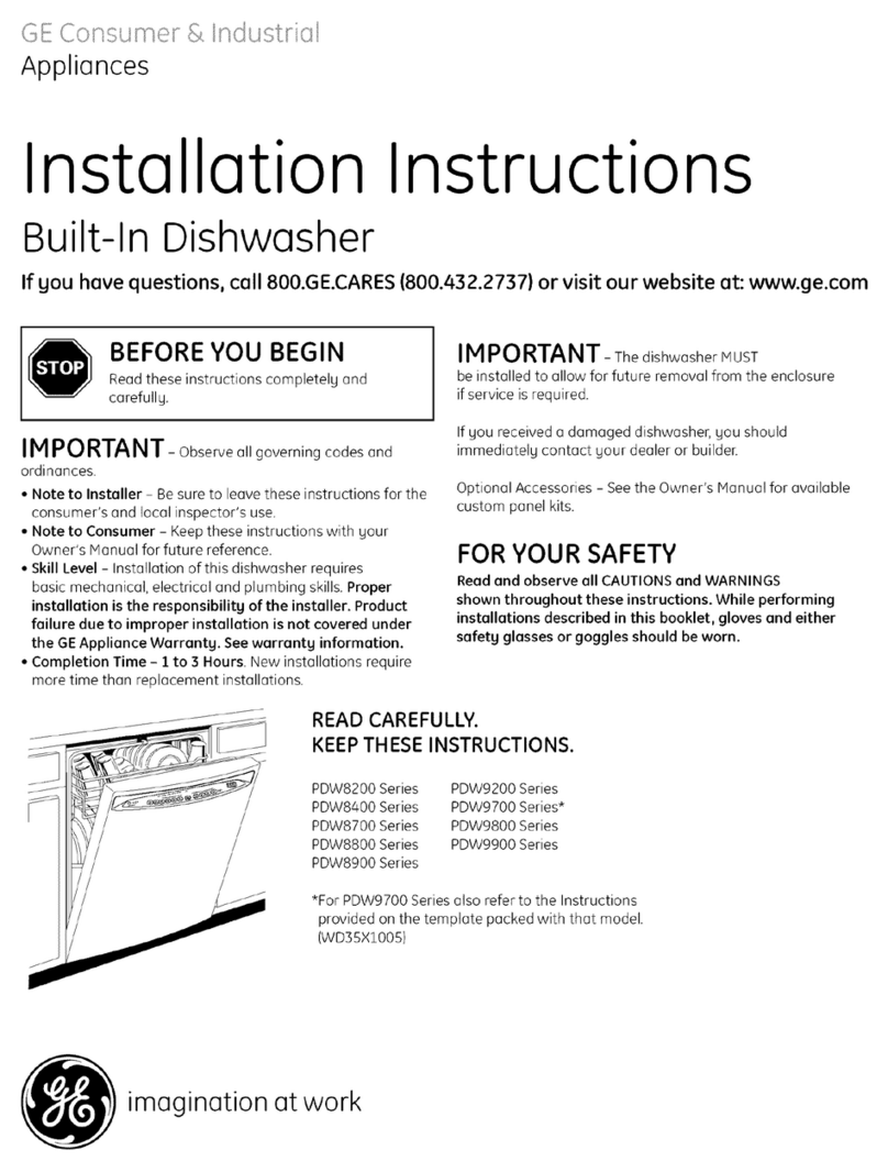 GE Profile PDW9880NSS installation instructions