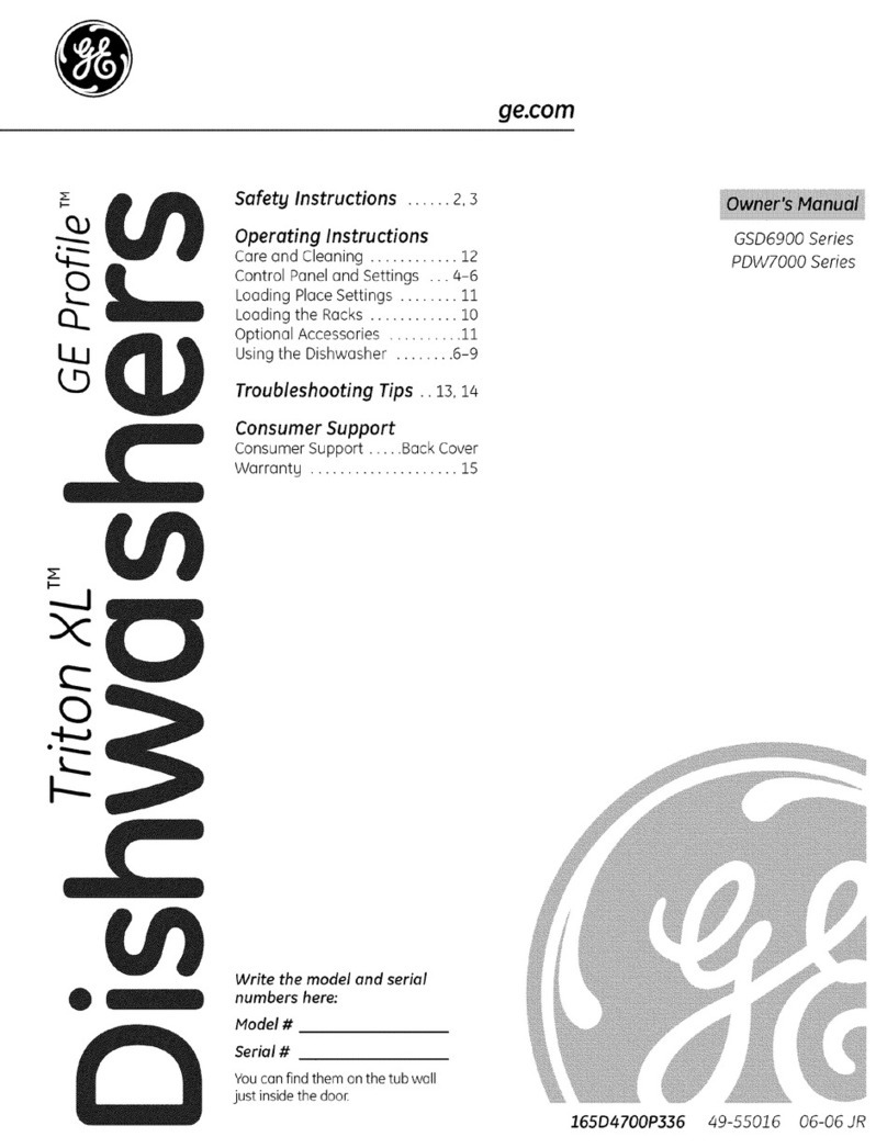 GE Profile PDW7880PSS User manual