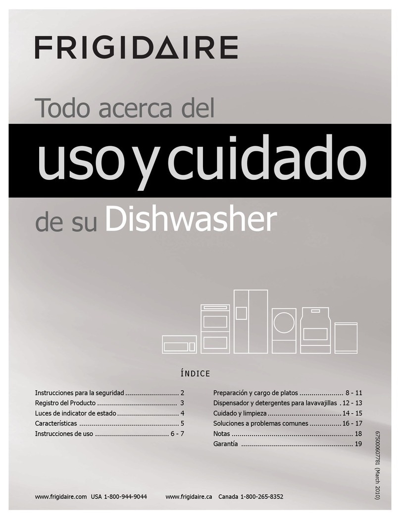 Frigidaire FGHD2491LB uso y cuidado