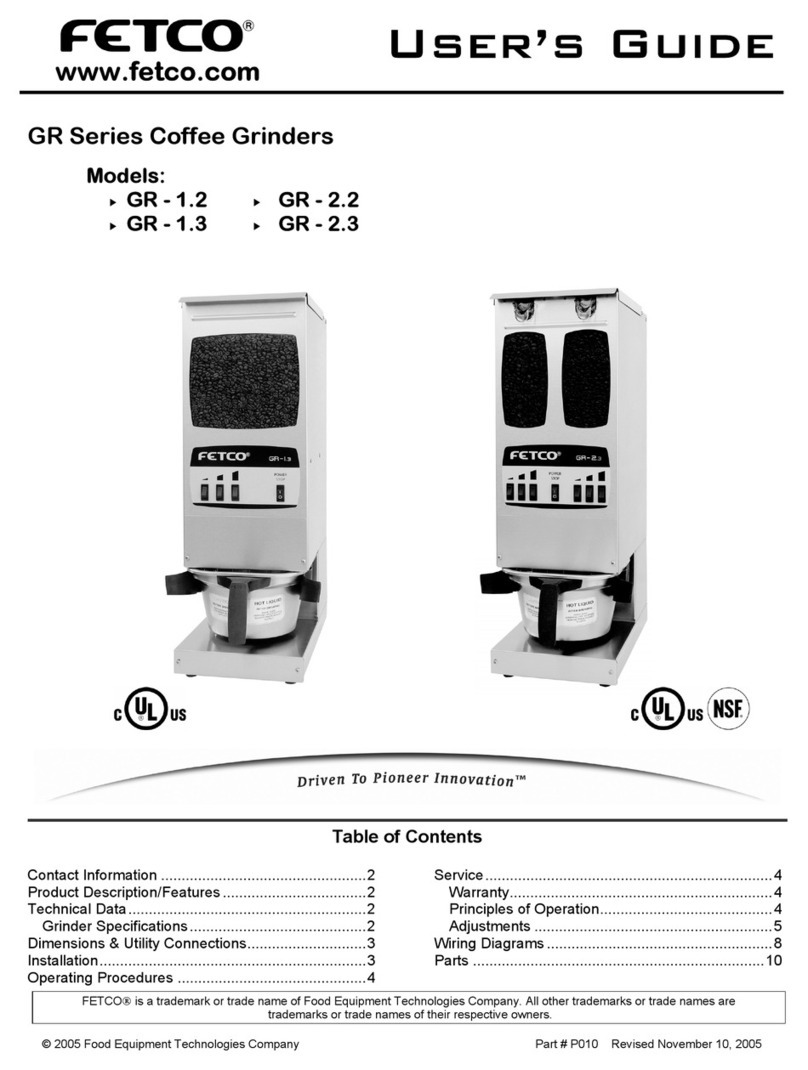 Fetco GR-1.2 user guide