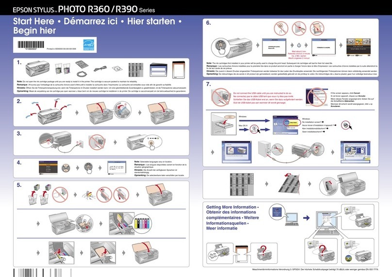 Epson Stylus Photo R360 Instruction Manual