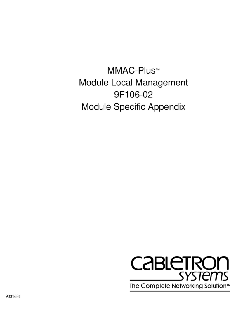 Cabletron Systems MMAC-Plus 9F106-02 User manual Cabletron Systems MMAC-Plus 9F106-02 User manual