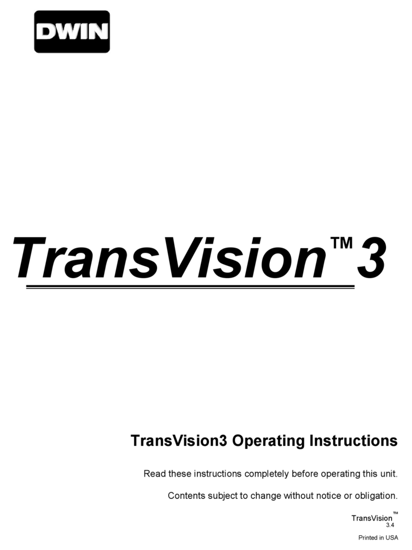 Dwin TransVision 3 User manual