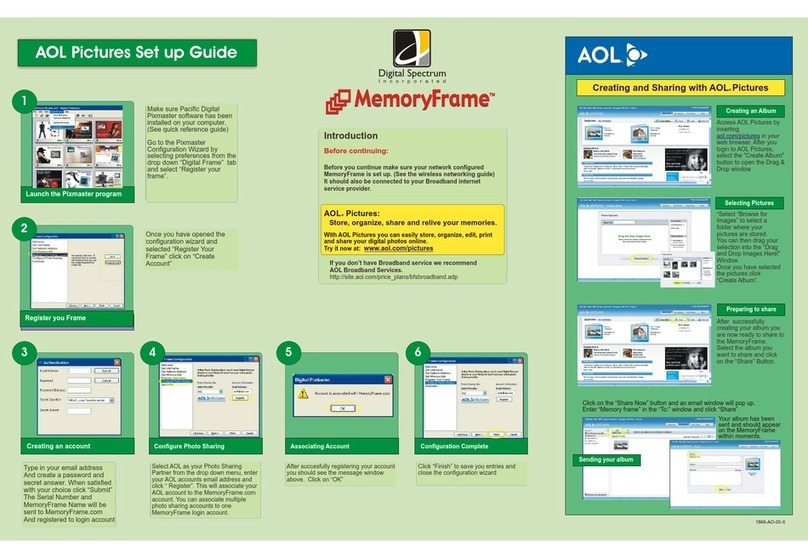 Digital Spectrum MemoryFrame MF-800 Plus User manual