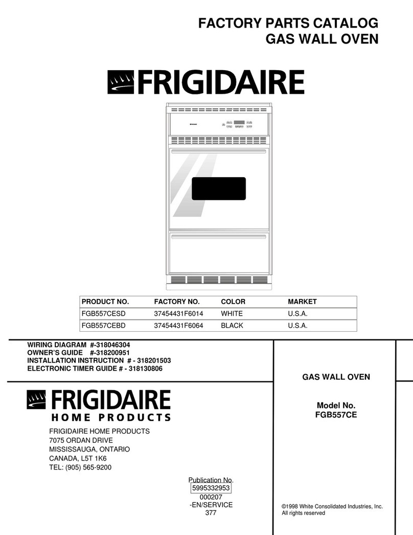 Frigidaire FGB557CE User manual