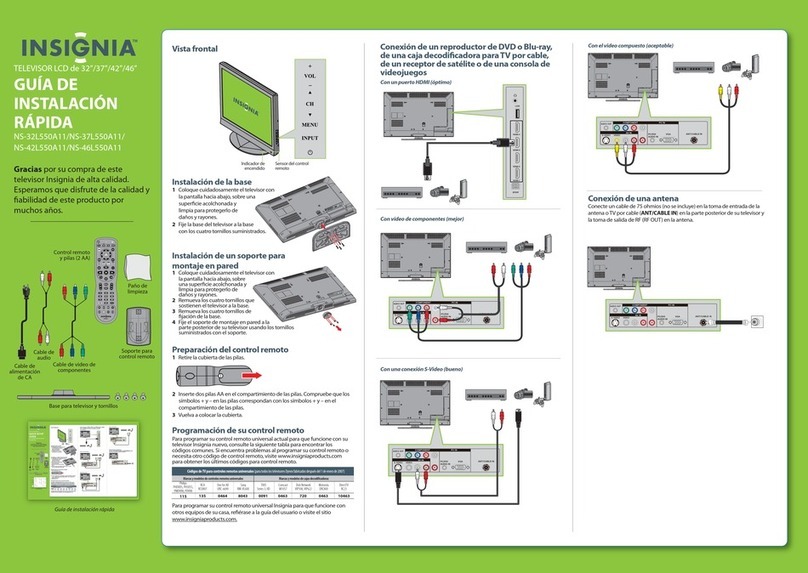 Insignia NS-46L550A11 User manual