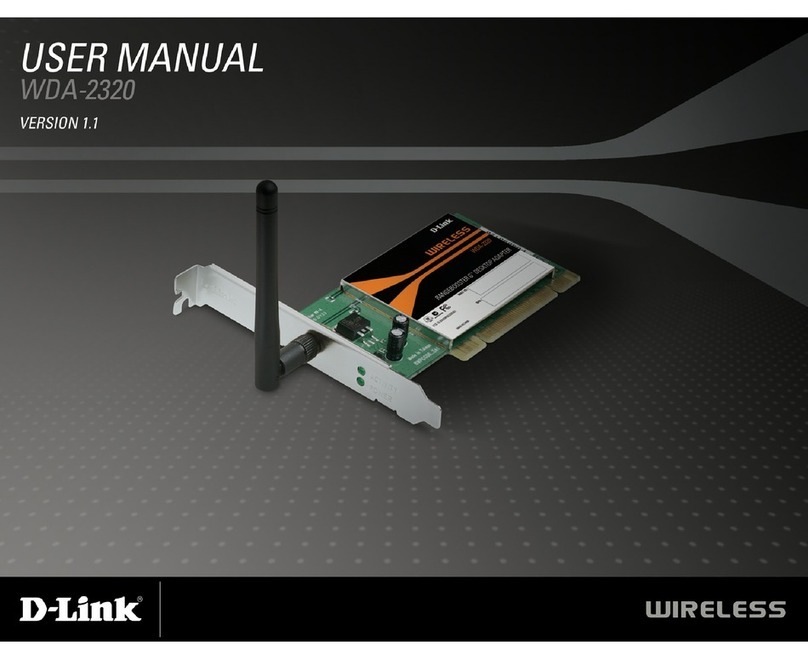 D-Link WDA-2320 RangeBooster G User manual D-Link WDA-2320 RangeBooster G User manual