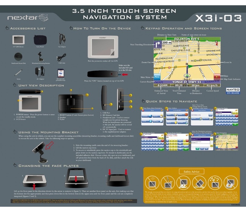 Nextar X3i-03 User manual