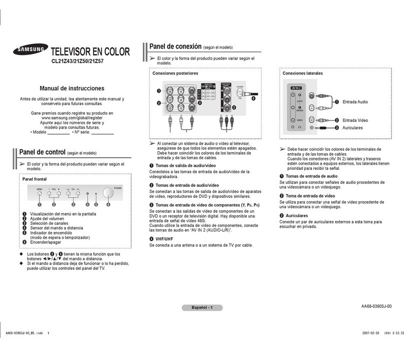 Samsung CL-21Z43MQ Manual de instrucciones