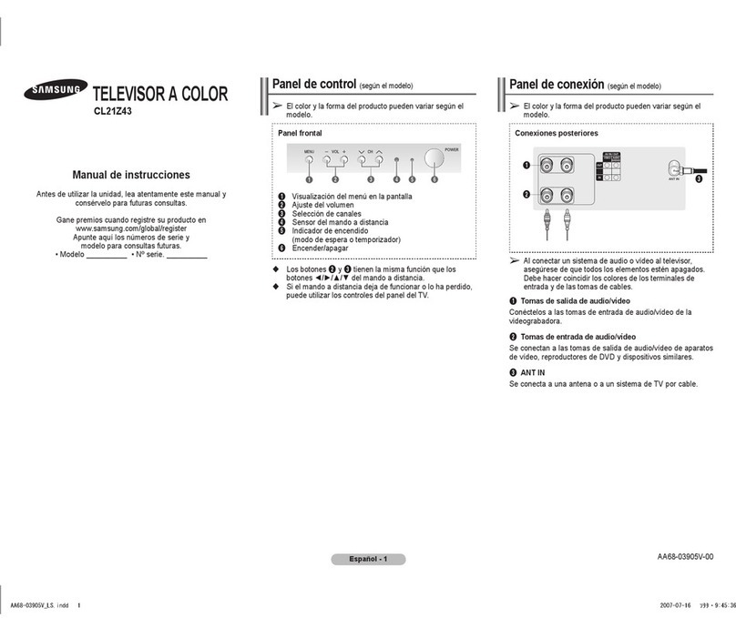 Samsung CL-21Z43MJ Setup guide