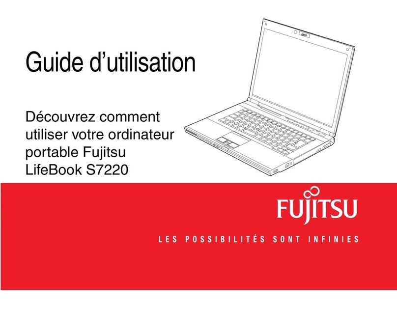 Fujitsu S7220 - LifeBook - Core 2 Duo 2.4 GHz Guide d'utilisation Fujitsu S7220 - LifeBook - Core 2 Duo 2.4 GHz Guide d'utilisation