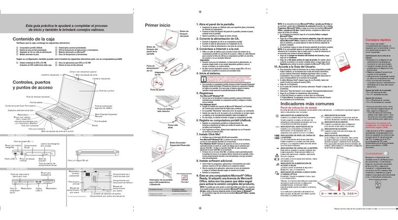 Fujitsu S7220 - LifeBook - Core 2 Duo 2.4 GHz Parts list manual