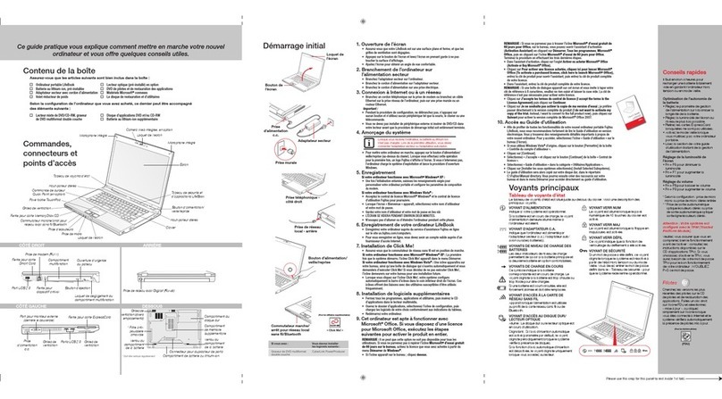 Fujitsu S7220 - LifeBook - Core 2 Duo 2.4 GHz Guide d’introduction