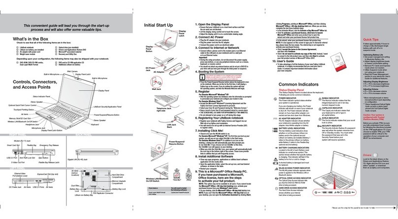 Fujitsu S7210 - LifeBook - Core 2 Duo 2.2 GHz User manual