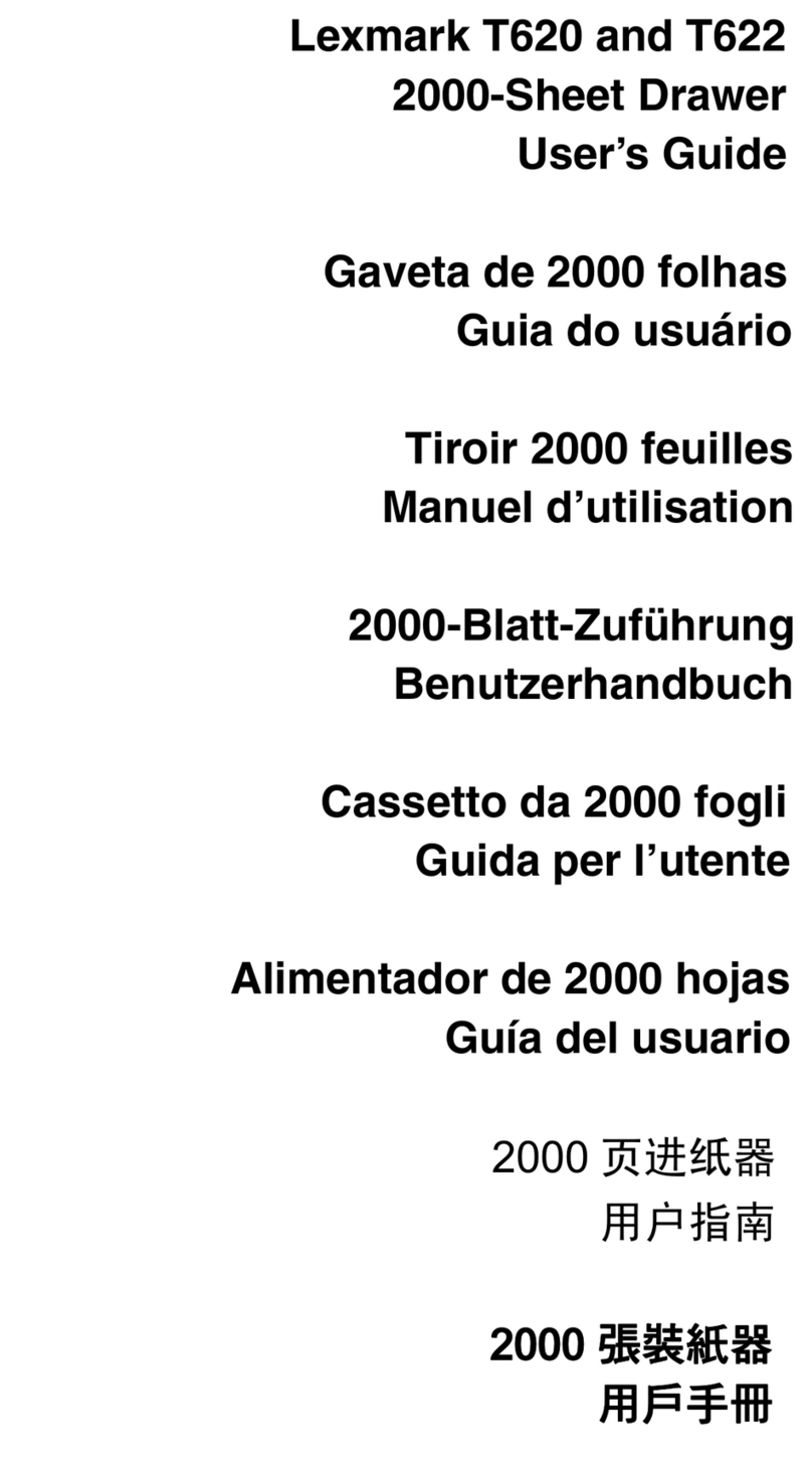 Lexmark 20T3650 - T 620n B/W Laser Printer User manual