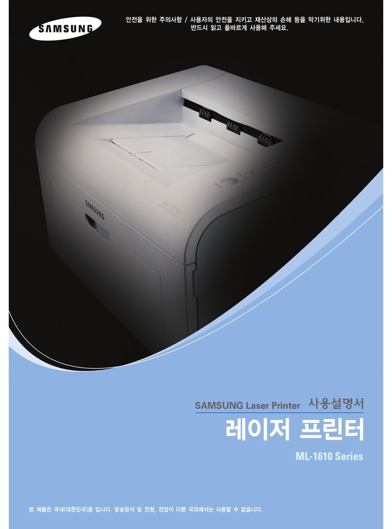 Samsung ML-1610 - B/W Laser Printer User manual