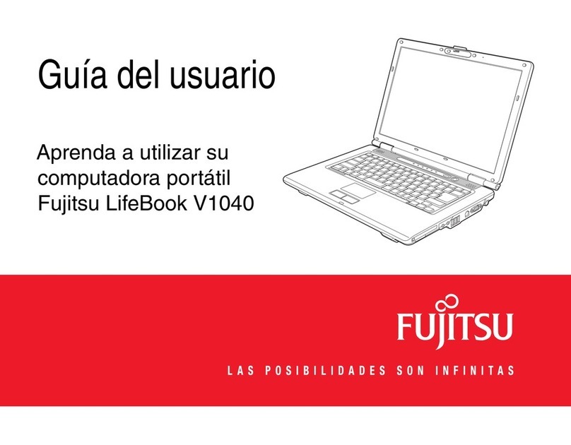Fujitsu V1040 - LifeBook - Core 2 Duo 2.4 GHz Guía del usuario