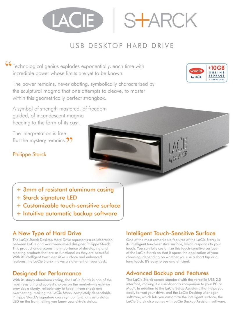 LaCie Starck Desktop Hard Drive Specifications